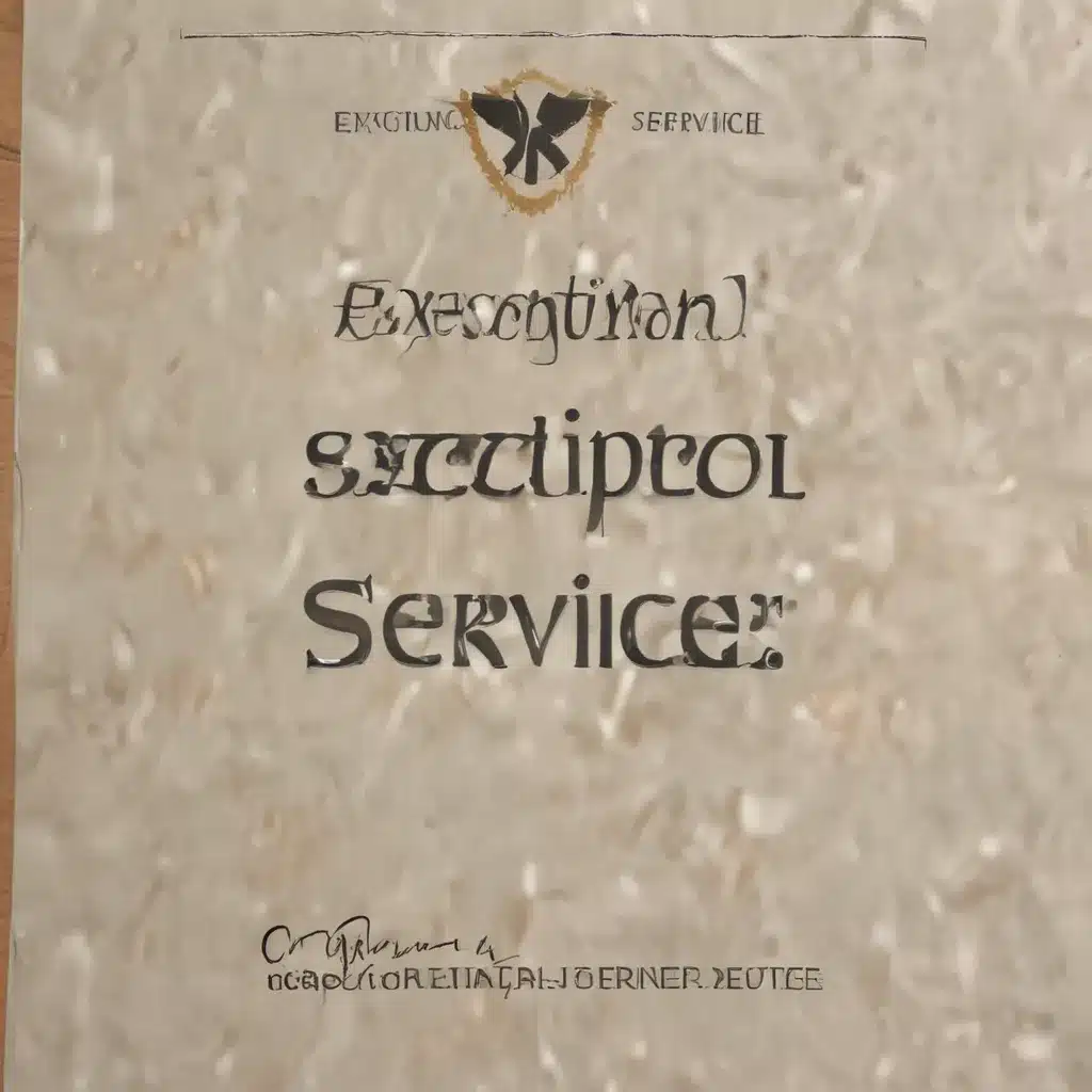 Exceptional Service