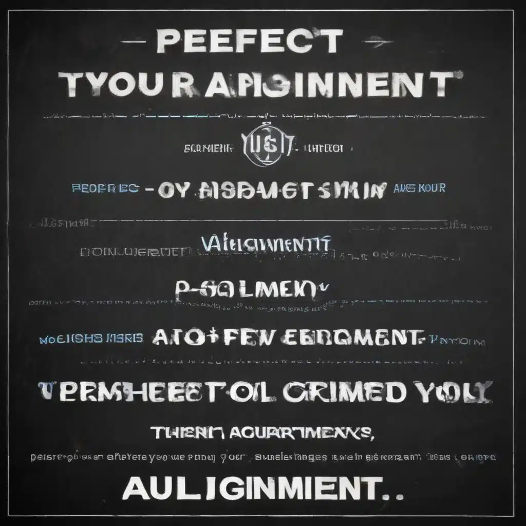 Perfect Your Alignment